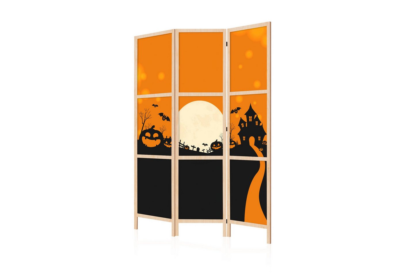 LUMASOUL Paravent einseitiger - Paravent Raumteiler Innen - Halloween Motiv - 135x172 cm, Halloween Motiv, Rechteckig, Nach innen, Horizontale Ausrichtung LUMASOUL Paravent einseitiger - Paravent Raumteiler Innen - Halloween Motiv - 135x172 cm, Halloween Motiv, Rechteckig, Nach innen, Horizontale Ausrichtung von LUMASOUL
