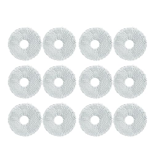 Hauptseitenbürstenfilter, Wischtuch, Staubbeutel, Kompatibel Mit Ecovacs, Kompatibel Mit Debot, N30 Omni/N30 Pro Omni Roboter-Staubsauger-Zubehör(12 Mop A) von LUMCLEYR