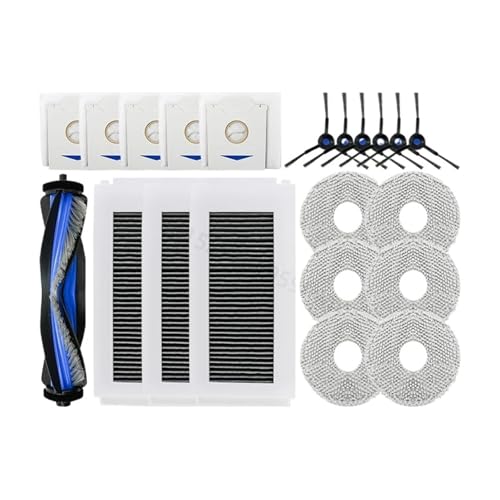 Kompatibel Mit Ecovacs, Kompatibel Mit DEEBOT, N30 PRO Omni Sweeper Robot N30 Pro N30 Omni Hauptseitenbürstenfilter Staubbeutel Lappenzubehör, Staubsaugerteile(C) von LUMCLEYR