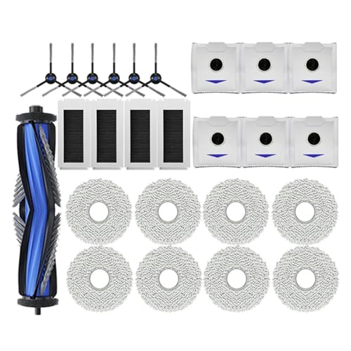 Kompatibel Mit Ecovacs, Kompatibel Mit Debot, N30 Omni / N30 Pro Omni Roboter-Staubsauger, Ersatz-Hauptseitenbürstenfilter, Wischmopp-Staubbeutel, Staubsaugerteile(O) von LUMCLEYR