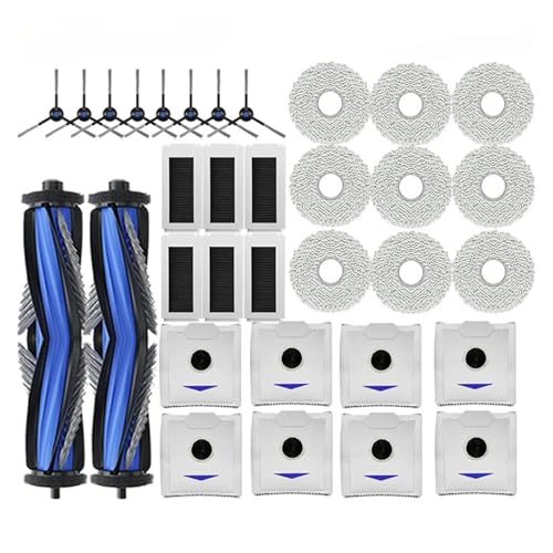 Kompatibel Mit Ecovacs, Kompatibel Mit Debot, N30 Omni / N30 Pro Omni Roboter-Staubsauger, Ersatz-Hauptseitenbürstenfilter, Wischmopp-Staubbeutel, Staubsaugerteile(P) von LUMCLEYR