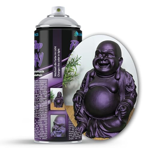 LUMENTICS Farbspray Chrome Lila - Lackspray mit Metalloptik und Farbwechseleffekt - Made in Germany - 400 ml Spraydose mit Zusatz-Cap LUMENTICS Farbspray Chrome Lila - Lackspray mit Metalloptik und Farbwechseleffekt - Made in Germany - 400 ml Spraydose mit Zusatz-Cap von LUMENTICS