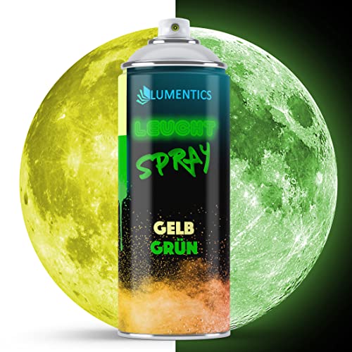 LUMENTICS Leuchtspray Gelb-Grün - Sprayfarbe mit Nachleuchteffekt - Leuchtet im Dunkeln - Made in Germany - 400 ml Spraydose mit Zusatz-Cap LUMENTICS Leuchtspray Gelb-Grün - Sprayfarbe mit Nachleuchteffekt - Leuchtet im Dunkeln - Made in Germany - 400 ml Spraydose mit Zusatz-Cap von LUMENTICS
