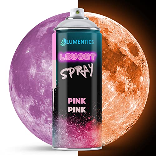 LUMENTICS Leuchtspray Pink-Orange - Sprayfarbe mit Nachleuchteffekt - Leuchtet im Dunkeln - Made in Germany - 400 ml Spraydose mit Zusatz-Cap LUMENTICS Leuchtspray Pink-Orange - Sprayfarbe mit Nachleuchteffekt - Leuchtet im Dunkeln - Made in Germany - 400 ml Spraydose mit Zusatz-Cap von LUMENTICS