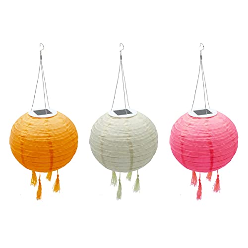 Set von 3 Solar-Lampions D20cm SHANGRI LA Set von 3 Solar-Lampions D20cm SHANGRI LA von LUMI JARDIN
