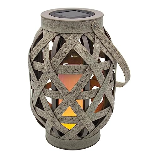Solar Laterne mit Flammeneffekt H41cm CROSS von LUMI JARDIN