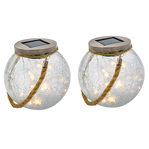Solarkugel 2er Set H13cm 2x CRACK BALL CORD Solarkugel 2er Set H13cm 2x CRACK BALL CORD von LUMI JARDIN