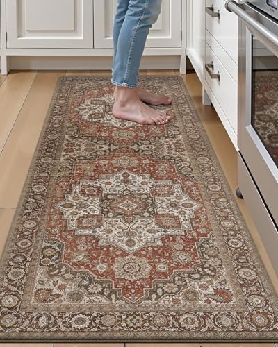 LUMI Anti-Müdigkeit-Küchenmatte, ultraweich, PVC, rutschfeste Teppiche für Stehkomfort im Schreibtisch, Büro, Waschbecken, Waschküche, 61 x 150 cm, wasserdicht, schmutzabweisend, Bodenunterlage LUMI Anti-Müdigkeit-Küchenmatte, ultraweich, PVC, rutschfeste Teppiche für Stehkomfort im Schreibtisch, Büro, Waschbecken, Waschküche, 61 x 150 cm, wasserdicht, schmutzabweisend, Bodenunterlage von LUMI