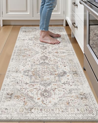 LUMI Anti-Müdigkeit-Küchenmatte, ultraweich, PVC, rutschfeste Teppiche für Stehkomfort im Schreibtisch, Büro, Waschbecken, Waschküche, 61 x 150 cm, wasserdicht, schmutzabweisend, Bodenunterlage LUMI Anti-Müdigkeit-Küchenmatte, ultraweich, PVC, rutschfeste Teppiche für Stehkomfort im Schreibtisch, Büro, Waschbecken, Waschküche, 61 x 150 cm, wasserdicht, schmutzabweisend, Bodenunterlage von LUMI