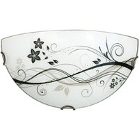 Lotus applique 32X16 cm vetro 1 x E27 von LUMICOM