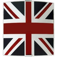 Uk flag applique 26X26 vetro 1X E27 von LUMICOM