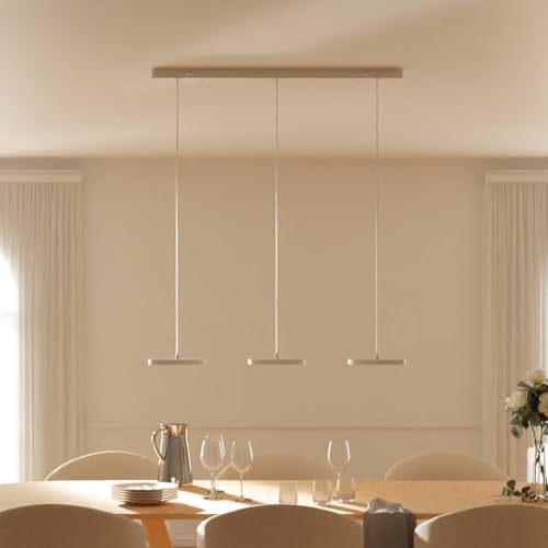 Dimmbare Pendelleuchte 'Evanos', LED Deckenleuchte, moderne Hängelampe Esstisch Wohnzimmer Smart Home Alexa Google Home Tuya von LUMIÈRE Design