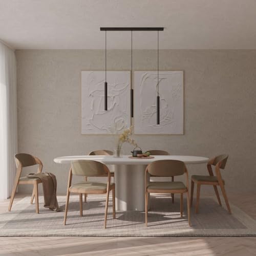 Dimmbare Pendelleuchte 'Learis', LED Deckenleuchte, moderne Hängelampe Esstisch Wohnzimmer Smart Home Alexa Google Home Tuya von LUMIÈRE Design