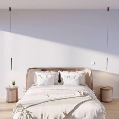 LUMIÈRE Design Dimmbare Pendelleuchte 'Hovaro' 1-flammig, LED Deckenleuchte für Schlafzimmer & Küche Hängeleuchte von LUMIÈRE Design