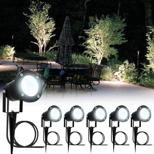 Gartenstrahler 6er-Set HORTI Spike Gartenleuchte GU10 Wasserdicht IP65 Strahler außen mit Erdspieß schwenkbar Schwarz LED 6W kaltweiß 6500 K Wegeleuchten Baumbeleuchtung Gartenlichter Reflektor Gartenstrahler 6er-Set HORTI Spike Gartenleuchte GU10 Wasserdicht IP65 Strahler außen mit Erdspieß schwenkbar Schwarz LED 6W kaltweiß 6500 K Wegeleuchten Baumbeleuchtung Gartenlichter Reflektor von Lumiled