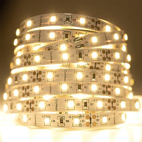 LUMILED LED Streifen 5M 300 LEDs 12V Neutralweiß 24W LED Strip SMD LED Band IP33 2640 lm Selbstklebend Lichtband für Innenbereich Heim Schlafzimmer Deko, ohne Netzteil von LUMILED