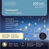 Batterie Micro-LED Lichterkette 120 cm 100 Lichter warmweiß - Lumineo von LUMINEO