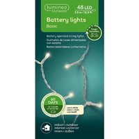 Lumineo Batterie LED Lichterkette Durawise 350 cm 48 Lichter warmweiß von LUMINEO