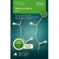 Lumineo Batterie LED Lichterkette Durawise 710 cm 96 Lichter - warmweiß von LUMINEO