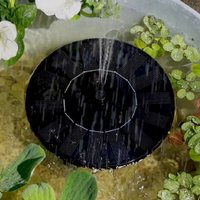 Lumineo - Fountains Solar Springbrunnen Outdoor ø 16 cm x 3,5 cm schwarz - gpc von LUMINEO