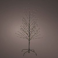Schwarzer LED-Weihnachtsbaum mit warmweißen Lichtern. 493459 von LUMINEO