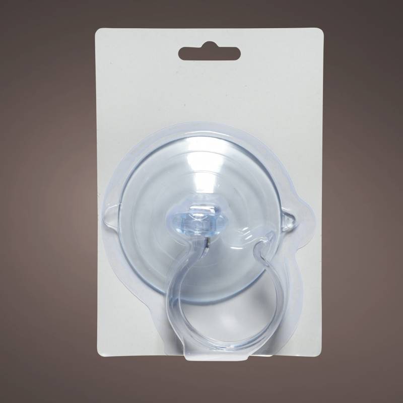 Saugnapf mit Haken - Kunststoff - D: 8,5cm - transparent von LUMINEO