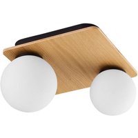 TK Bianca Globe Deckenleuchte Holz 2xG9 von LUMINOSA LIGHTING