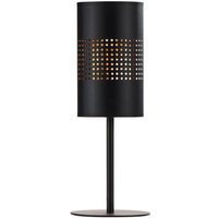 TK Bogart Tischleuchte mit rundem Schirm Schwarz, Gold 1xE27 TK Bogart Tischleuchte mit rundem Schirm Schwarz, Gold 1xE27 von LUMINOSA LIGHTING
