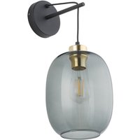 TK Delta Dome Wandleuchte Schwarz, Graphitglas 1xE27 TK Delta Dome Wandleuchte Schwarz, Graphitglas 1xE27 von LUMINOSA LIGHTING