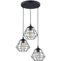 TK Diamond Drahtrahmen Cluster Pendelleuchte Deckenleuchte Schwarz 3xE27 TK Diamond Drahtrahmen Cluster Pendelleuchte Deckenleuchte Schwarz 3xE27 von LUMINOSA LIGHTING