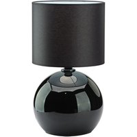 TK Palla 20cm Tischlampe mit rundem Schirm Schwarz 1xE27 von LUMINOSA LIGHTING