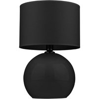 TK Palla 36cm Tischlampe mit rundem Schirm Schwarz 1xE27 von LUMINOSA LIGHTING