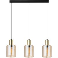 TK Sierra Bar Pendelleuchte Deckenleuchte Schwarz, Bernsteinglas 3xE27 TK Sierra Bar Pendelleuchte Deckenleuchte Schwarz, Bernsteinglas 3xE27 von LUMINOSA LIGHTING