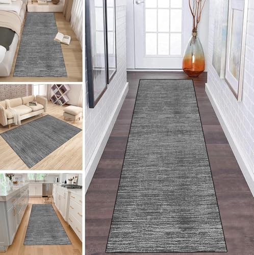 LUMIPAP Läufer Teppich Lang Flur rutschfest Waschbar Küche Korridor Teppichläufer 100X300cm Lange Teppichmatten Küchenläufer Wohnzimmer Anpassbare Küchenteppich,Durchgehend Grau LUMIPAP Läufer Teppich Lang Flur rutschfest Waschbar Küche Korridor Teppichläufer 100X300cm Lange Teppichmatten Küchenläufer Wohnzimmer Anpassbare Küchenteppich,Durchgehend Grau von LUMIPAP