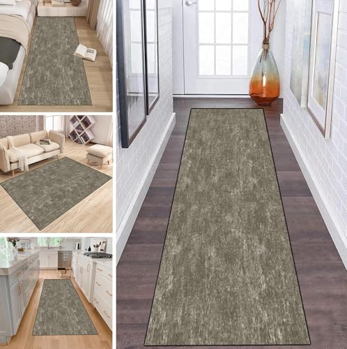 LUMIPAP Läufer Teppich Lang Flur rutschfest Waschbar Küche Korridor Teppichläufer 120X120cm Lange Teppichmatten Küchenläufer Wohnzimmer Anpassbare Küchenteppich,Reines Dunkelbeigegrau LUMIPAP Läufer Teppich Lang Flur rutschfest Waschbar Küche Korridor Teppichläufer 120X120cm Lange Teppichmatten Küchenläufer Wohnzimmer Anpassbare Küchenteppich,Reines Dunkelbeigegrau von LUMIPAP