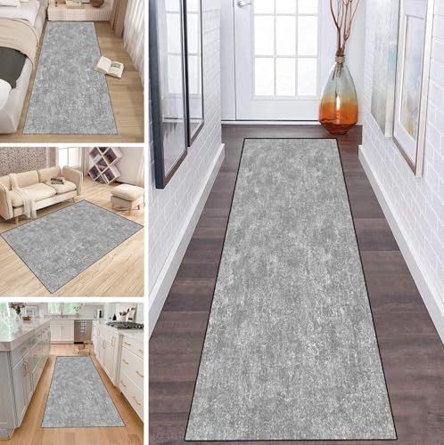 LUMIPAP Läufer Teppich Lang Flur rutschfest Waschbar Küche Korridor Teppichläufer 40X400cm Lange Teppichmatten Küchenläufer Wohnzimmer Anpassbare Küchenteppich,Einfarbig hellgrau LUMIPAP Läufer Teppich Lang Flur rutschfest Waschbar Küche Korridor Teppichläufer 40X400cm Lange Teppichmatten Küchenläufer Wohnzimmer Anpassbare Küchenteppich,Einfarbig hellgrau von LUMIPAP