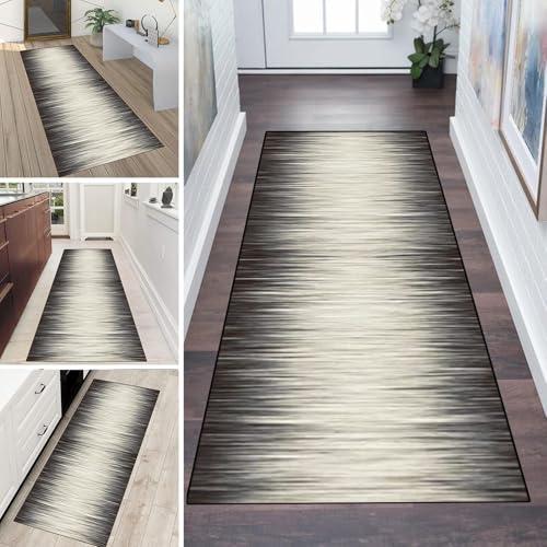LUMIPAP Teppich Läufer Flur Teppichläufer Küchenläufer Küche Teppiche rutschfest Waschbar Bettvorleger für Flur Waschküche, 100x600cm Gelb-Grau-Gradient LUMIPAP Teppich Läufer Flur Teppichläufer Küchenläufer Küche Teppiche rutschfest Waschbar Bettvorleger für Flur Waschküche, 100x600cm Gelb-Grau-Gradient von LUMIPAP
