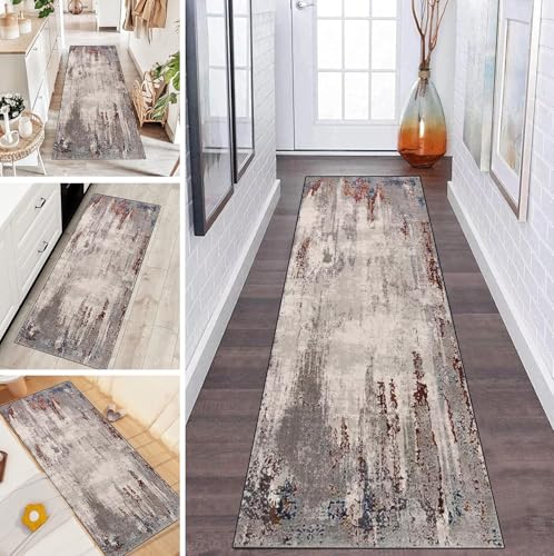 LUMIPAP Teppich Läufer Flur Teppichläufer Küchenläufer Küche Teppiche rutschfest Waschbar Bettvorleger für Flur Waschküche, 110x500cm Lichtbraune Tintenkunst LUMIPAP Teppich Läufer Flur Teppichläufer Küchenläufer Küche Teppiche rutschfest Waschbar Bettvorleger für Flur Waschküche, 110x500cm Lichtbraune Tintenkunst von LUMIPAP