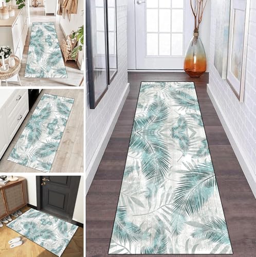 LUMIPAP Teppich Läufer Flur Teppichläufer Küchenläufer Küche Teppiche rutschfest Waschbar Bettvorleger für Flur Waschküche, 120x450cm Dunkelgrüne Blätter LUMIPAP Teppich Läufer Flur Teppichläufer Küchenläufer Küche Teppiche rutschfest Waschbar Bettvorleger für Flur Waschküche, 120x450cm Dunkelgrüne Blätter von LUMIPAP