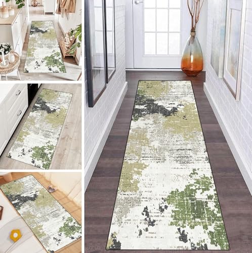 LUMIPAP Teppich Läufer Flur Teppichläufer Küchenläufer Küche Teppiche rutschfest Waschbar Bettvorleger für Flur Waschküche, 50x170cm Hellgrün im türkischen Stil LUMIPAP Teppich Läufer Flur Teppichläufer Küchenläufer Küche Teppiche rutschfest Waschbar Bettvorleger für Flur Waschküche, 50x170cm Hellgrün im türkischen Stil von LUMIPAP