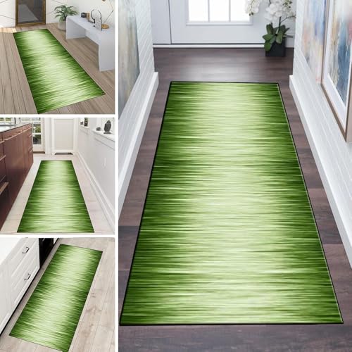 LUMIPAP Teppich Läufer Flur Teppichläufer Küchenläufer Küche Teppiche rutschfest Waschbar Bettvorleger für Flur Waschküche, 60x350cm Hellgrüner Gradient LUMIPAP Teppich Läufer Flur Teppichläufer Küchenläufer Küche Teppiche rutschfest Waschbar Bettvorleger für Flur Waschküche, 60x350cm Hellgrüner Gradient von LUMIPAP