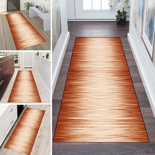 LUMIPAP Teppich Läufer Flur Teppichläufer Küchenläufer Küche Teppiche rutschfest Waschbar Bettvorleger für Flur Waschküche, 90x100cm Oranger Gradient LUMIPAP Teppich Läufer Flur Teppichläufer Küchenläufer Küche Teppiche rutschfest Waschbar Bettvorleger für Flur Waschküche, 90x100cm Oranger Gradient von LUMIPAP