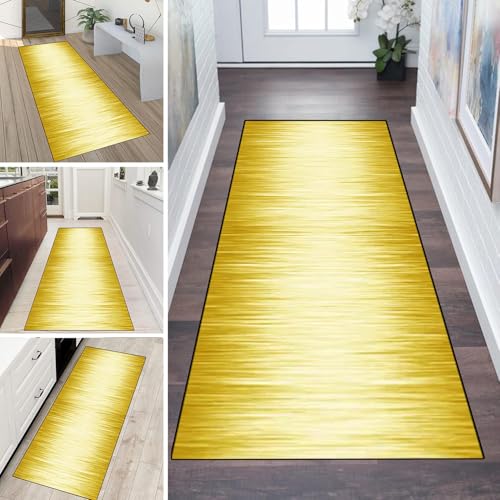 LUMIPAP Teppich Läufer Flur Teppichläufer Küchenläufer Küche Teppiche rutschfest Waschbar Bettvorleger für Flur Waschküche, 90x140cm Gelber Gradient LUMIPAP Teppich Läufer Flur Teppichläufer Küchenläufer Küche Teppiche rutschfest Waschbar Bettvorleger für Flur Waschküche, 90x140cm Gelber Gradient von LUMIPAP