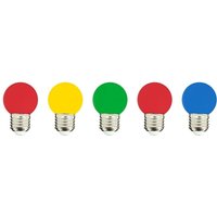 Set aus 5 Glühbirnen, die mit einer Girlande kompatibel sind E27 PARTY BULB COLOR von LUMISKY