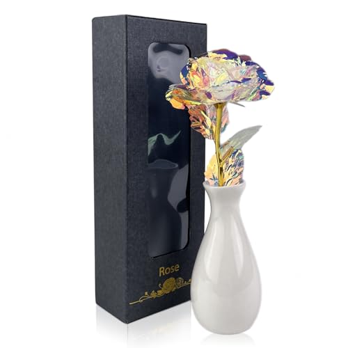 LUMITERRA Ewige Rose für Frauen, Rose im Glas Die Schöne und das Biest Ewige Rosen, Geschenke für Frauen Rose Geschenk für Mama, Frau am Muttertag Geburtstag Valentinstag Jahrestag von LUMITERRA