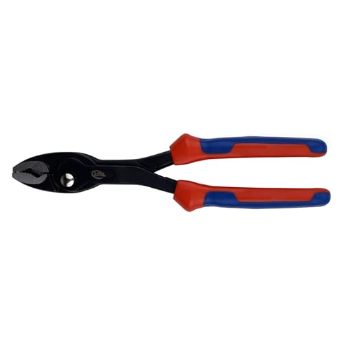 LUMITERRA Kraft-Seitenschneider, verchromt, 205 mm, Multifunktionale Gleitgewindeschraubzange, Feinverstellung per Knopfdruck, Fünf einstellbare Stufen 4-22mm, Rostschutz brüniert von LUMITERRA