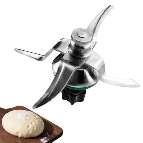 LUMITERRA Universalmesserset, Edelstahl Mixmesser Messer, Teigmischmesser con Dichtring, Küchenmaschine Ersatz Ersatzmesser, Teigrückstand Reinigung Ersatzteile, Passend für Thermomix Zubehör TM6, TM5 von LUMITERRA