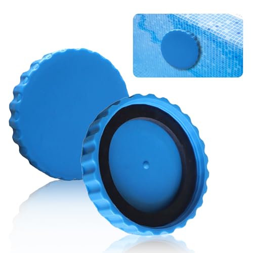 LUMOOM 2 Stück Winterverschluss Set, Winterstopfen Pool für Intex und Bestway Pools, Pool Stopfen Zubehör mit Passenden Dichtungen, Winterverschlusskappe Pool von LUMOOM
