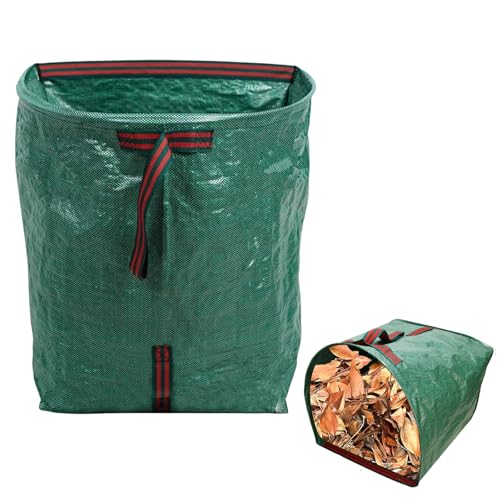 LUMOOM Gartenabfallsack 200L, Gartensack Laubsack, Grünschnittsack, Gartenabfallsack stabil, Grassack mit Griffe, Gartenabfallbehälter faltbar, Behälter für Gartenabfälle LUMOOM Gartenabfallsack 200L, Gartensack Laubsack, Grünschnittsack, Gartenabfallsack stabil, Grassack mit Griffe, Gartenabfallbehälter faltbar, Behälter für Gartenabfälle von LUMOOM