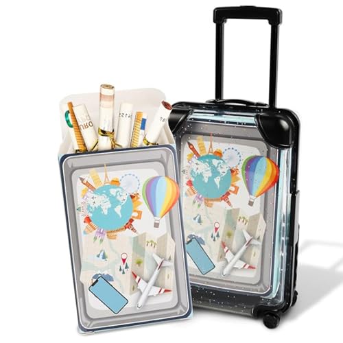 LUMOOM Mini-Reisekoffer, Spardose Reisekoffer für Urlaub Geschenk, Reise Urlaubskasse, geldgeschenk Geburtstag Hochzeit, Reisekasse, Kleiner Koffer geschenkbox (Weiß) von LUMOOM
